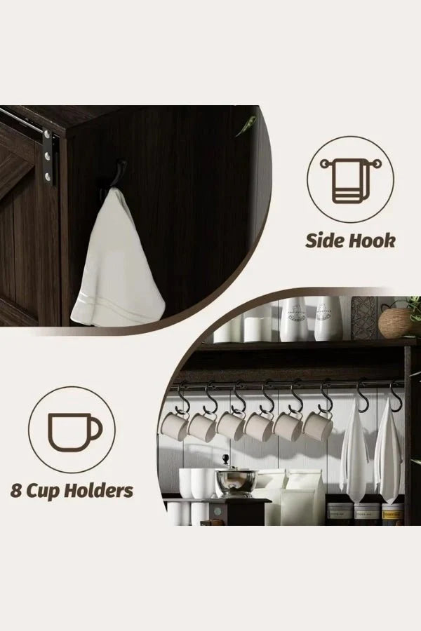 Farmhouse Coffee Bar Cabinet