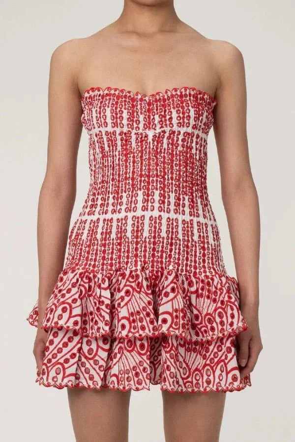 Starla Strapless Summer Mini Dress