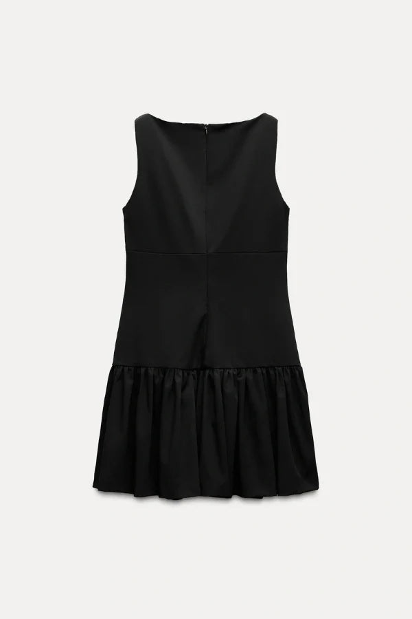 Florence Bow Ruffle Mini Dress