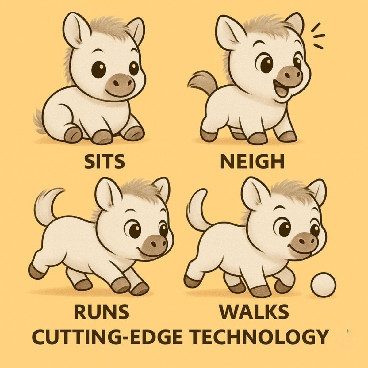 Interactive Robot Baby White Pony – Realistic Walking & Neighing Electronic Pet Toy