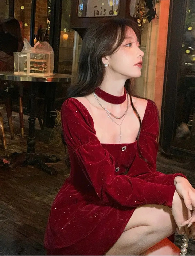 Deana Robe en velours