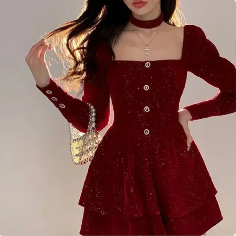 Deana Robe en velours