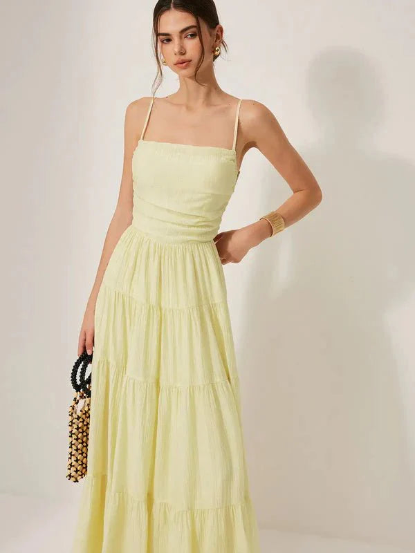 resort wear," "bohemian chic," "effortless elegance," "garden party attire," and "lightweight summer dress