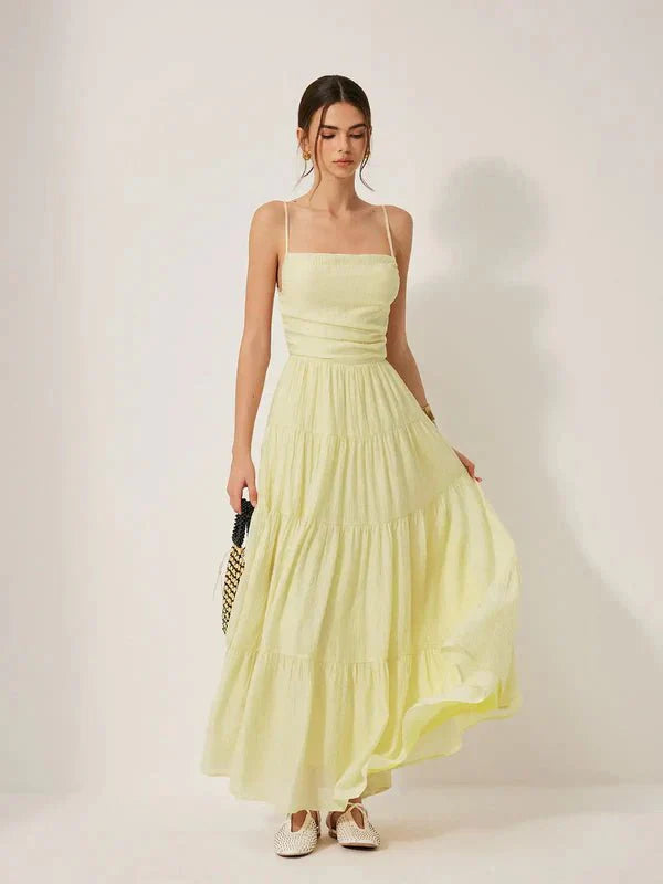 resort wear," "bohemian chic," "effortless elegance," "garden party attire," and "lightweight summer dress