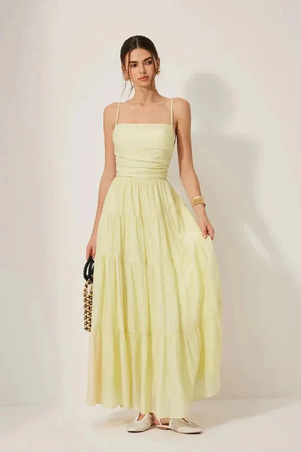 resort wear," "bohemian chic," "effortless elegance," "garden party attire," and "lightweight summer dress