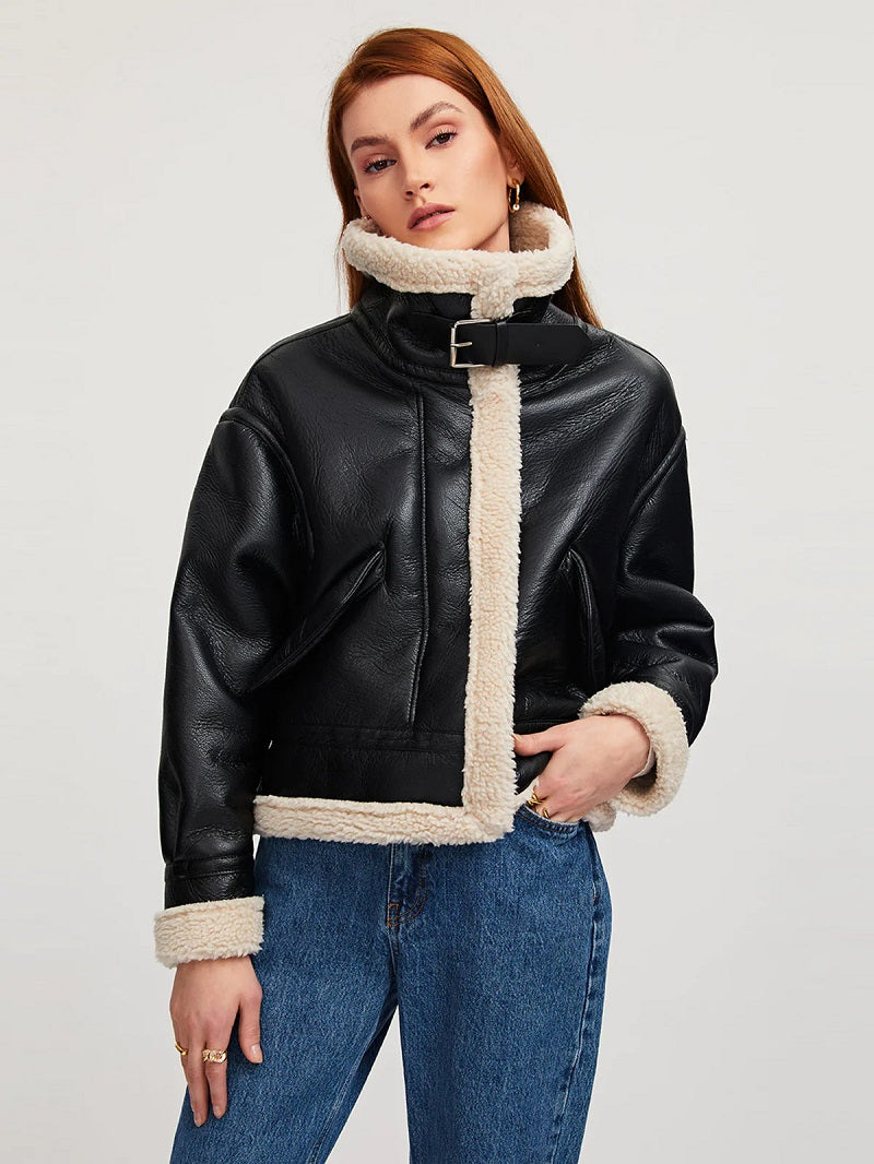 Lyka Veste en cuir