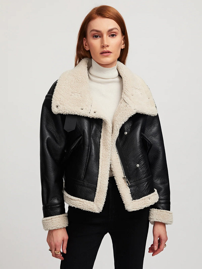 Lyka Veste en cuir