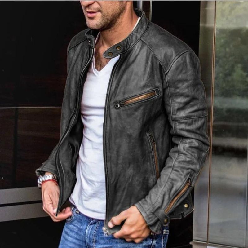 Veste en cuir Luca