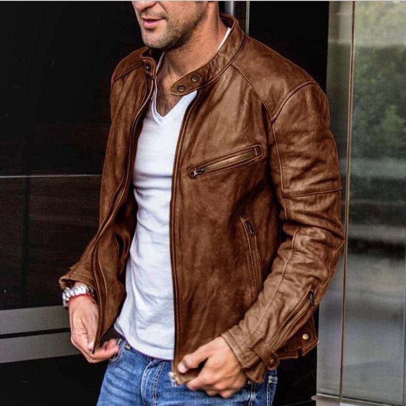 Veste en cuir Luca