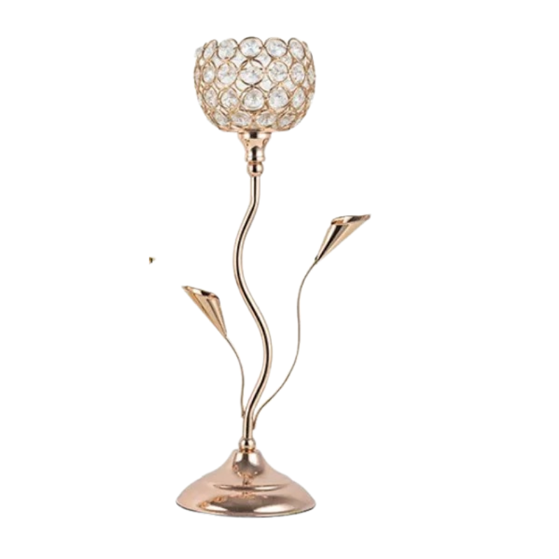 Bougeoir en forme de fleur
