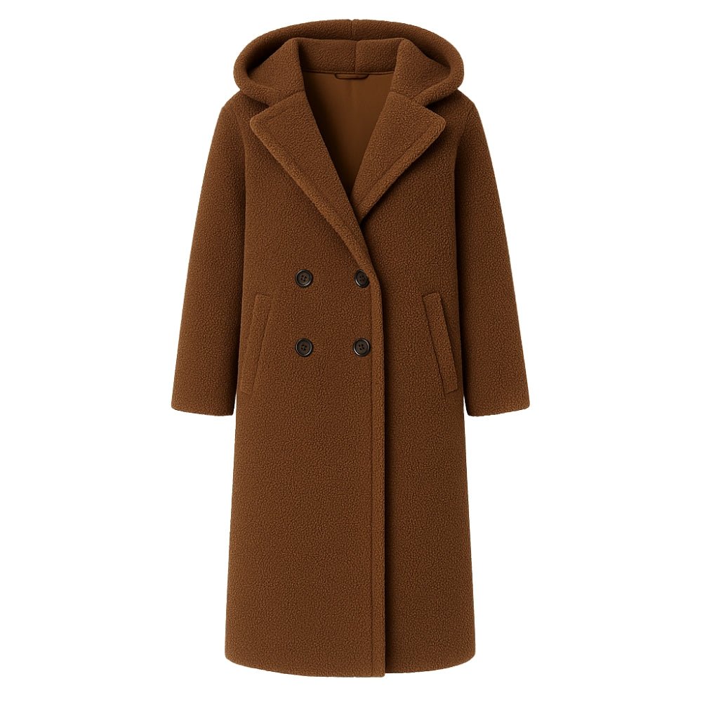 cozy outerwear, chic winter style, plush fabric coat, comfortable warm jacket, luxury street style, longline silhouette, investment piece