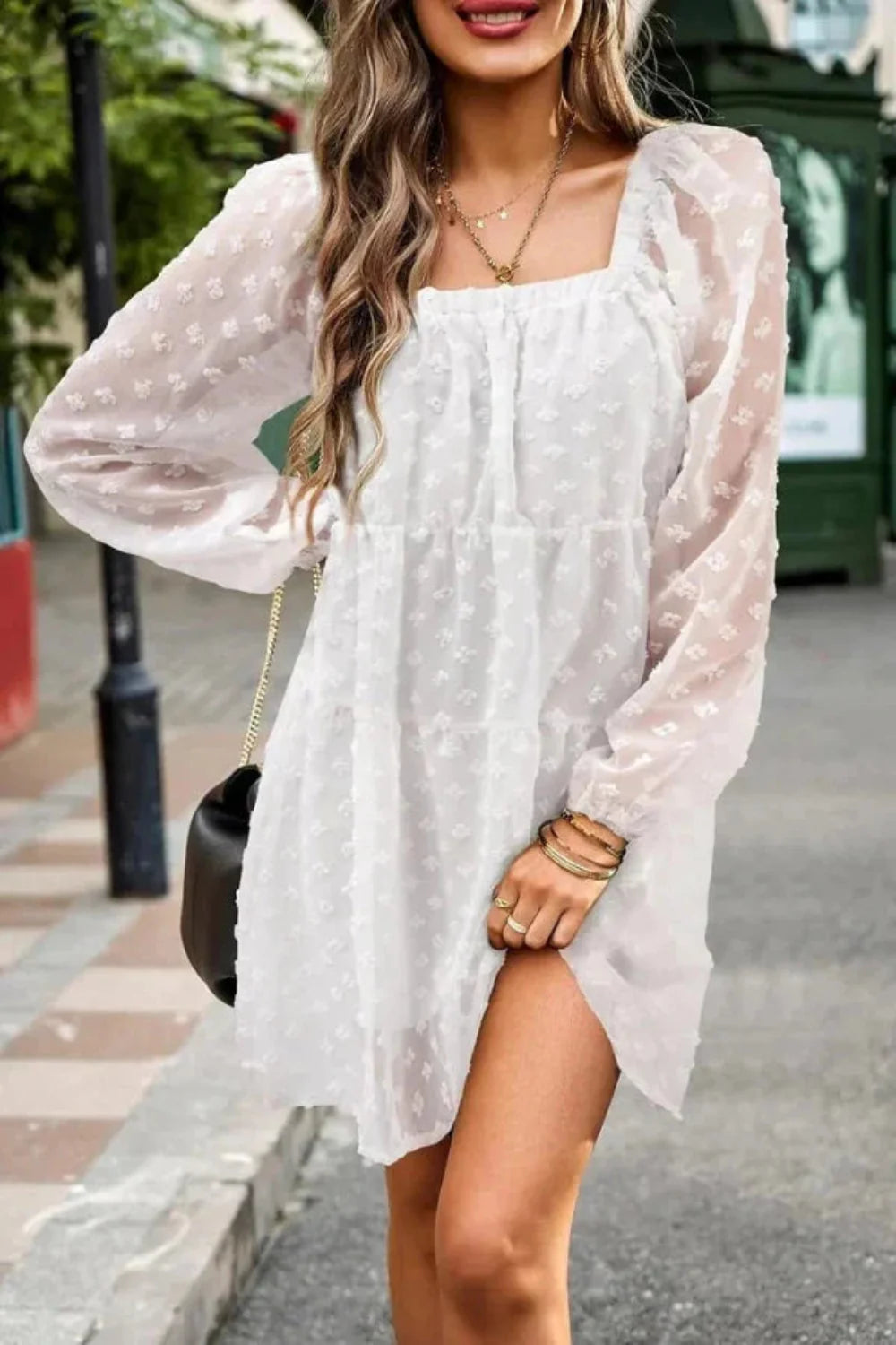 romantic getaway outfit," "ethereal white dress," "garden party attire," and "effortless chic style