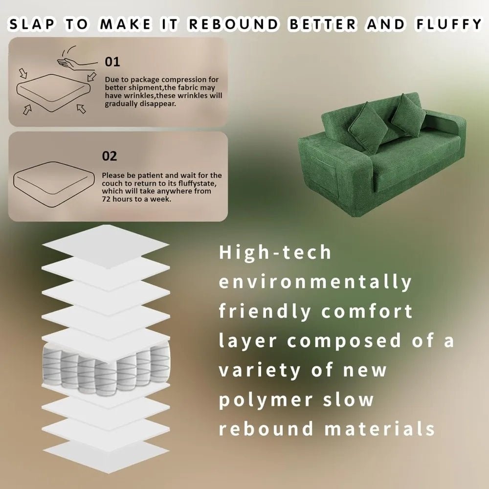 multi-functional furniture," "studio apartment essentials," "guest room solution," "durable sleeper," and "easy assembly couch