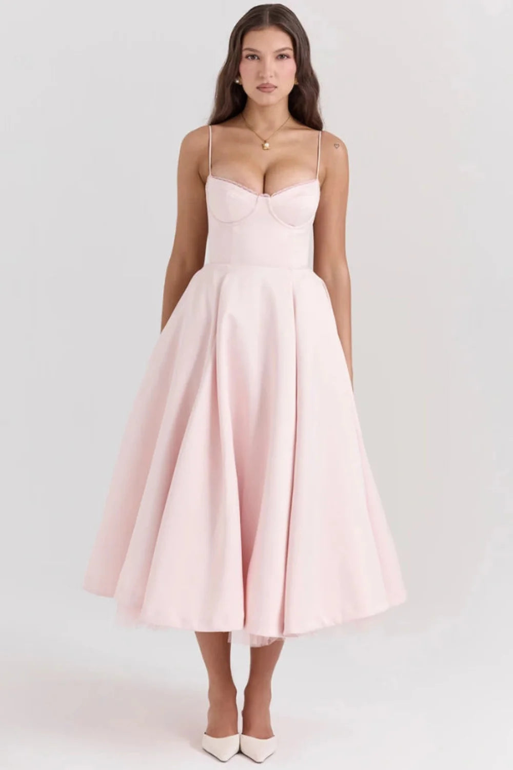 kouvr-fashion-ayet-blush-pink-corset-midi-dress-front
