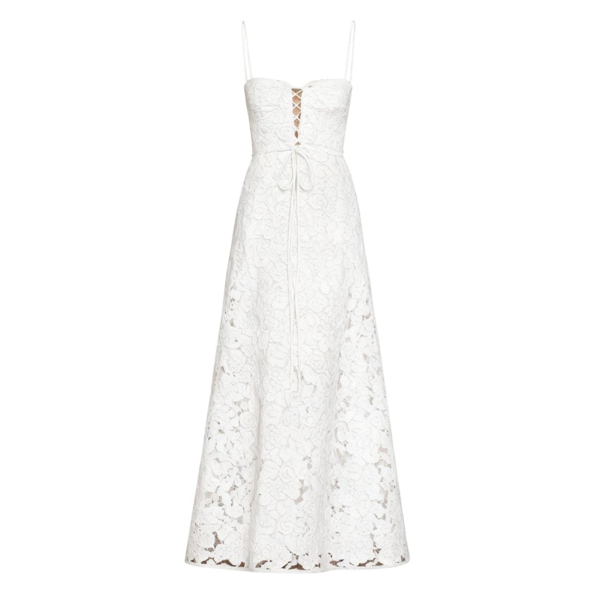 White Kouvr lace dress on a white background