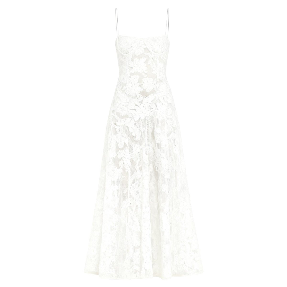 White Kouvr lace dress on a white background