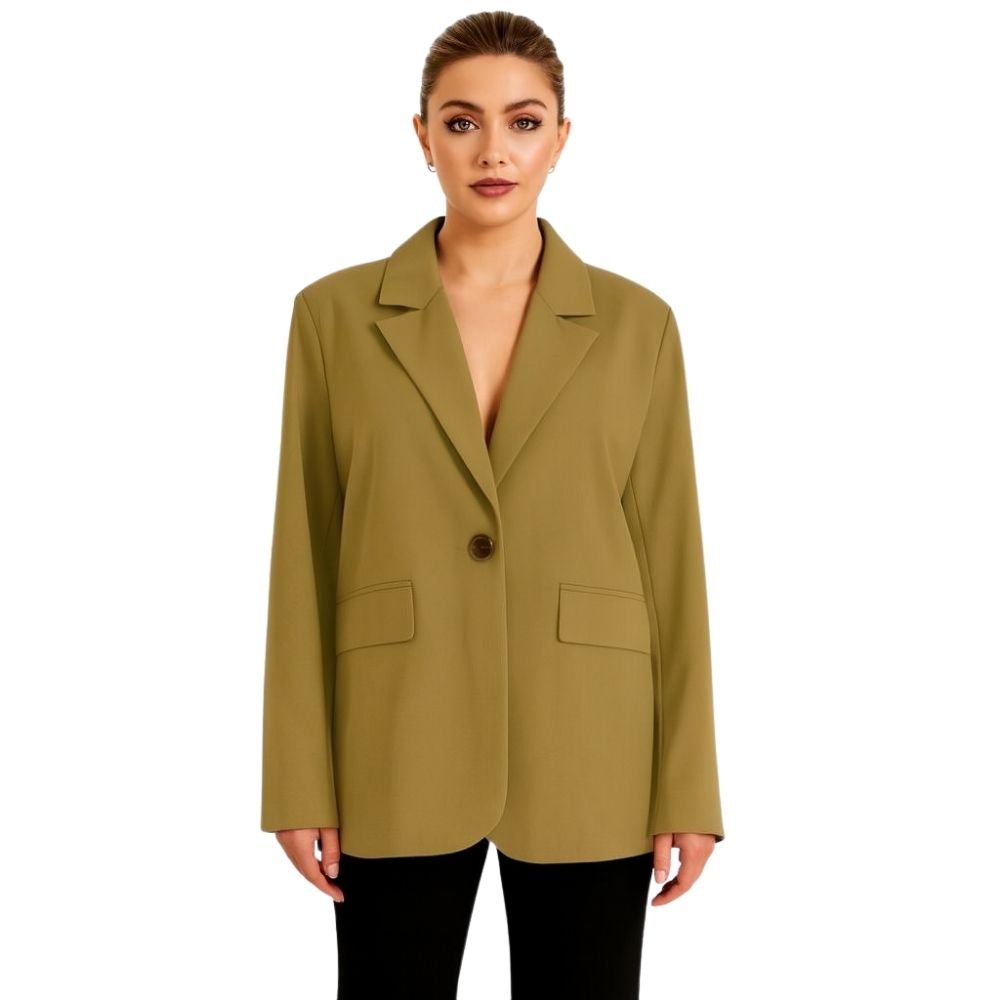 capsule wardrobe essential," "neutral tailored jacket," "investment piece," "business casual attire," "smart casual layering piece," "year-round jacket