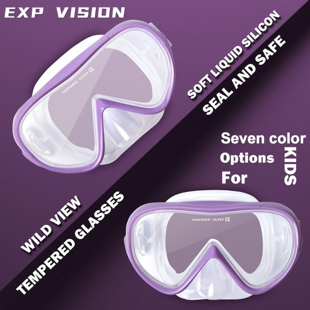 anti-leak," "panoramic view," "ocean exploration," "pool swimming," "beach vacation essential," "comfortable fit," and "easy breathing