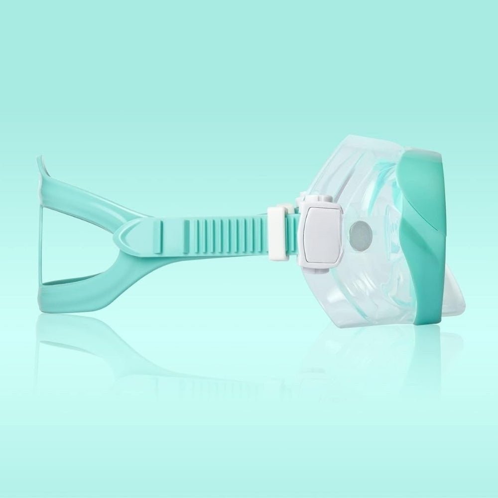 anti-leak," "panoramic view," "ocean exploration," "pool swimming," "beach vacation essential," "comfortable fit," and "easy breathing