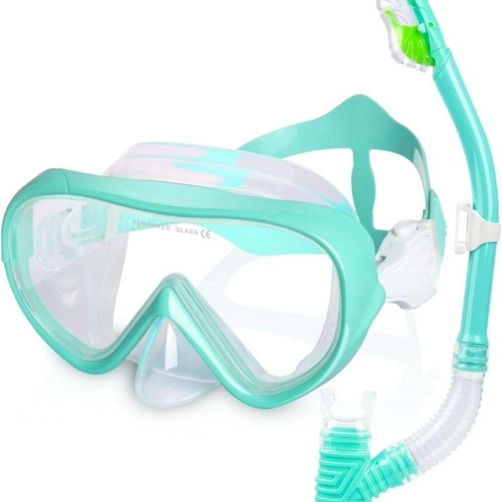 anti-leak," "panoramic view," "ocean exploration," "pool swimming," "beach vacation essential," "comfortable fit," and "easy breathing