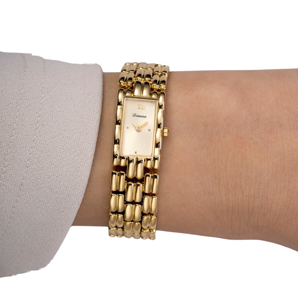 timeless timepiece," "heirloom quality," "sophisticated wristwear," "elegant accessory," "day-to-night jewelry," and "classic watch design