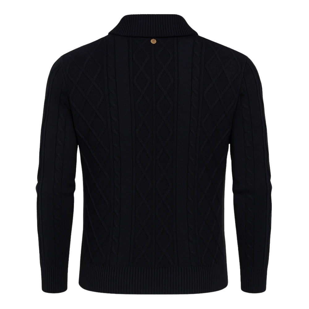 Knitwear, outerwear, layering piece, men's classic sweater, luxury knit.
