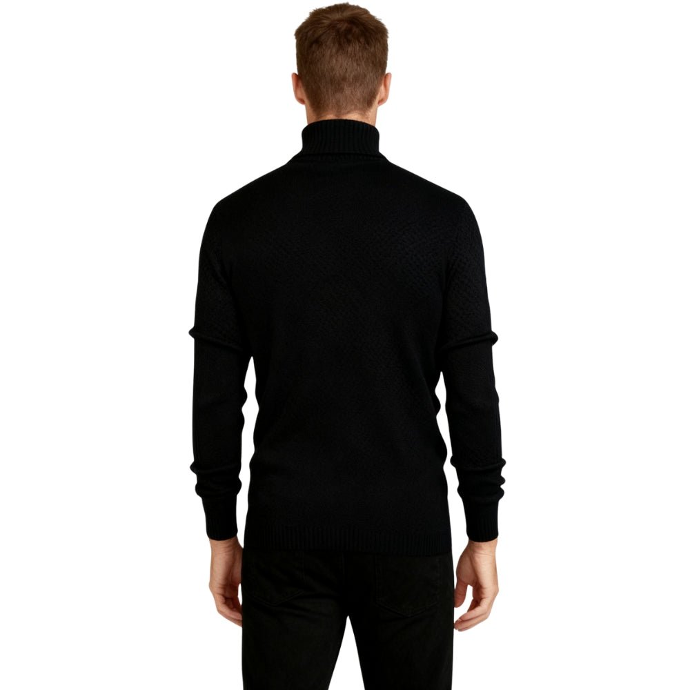 fine-gauge knit," "layering staple," "men's knitwear," "timeless pullover," and "capsule wardrobe