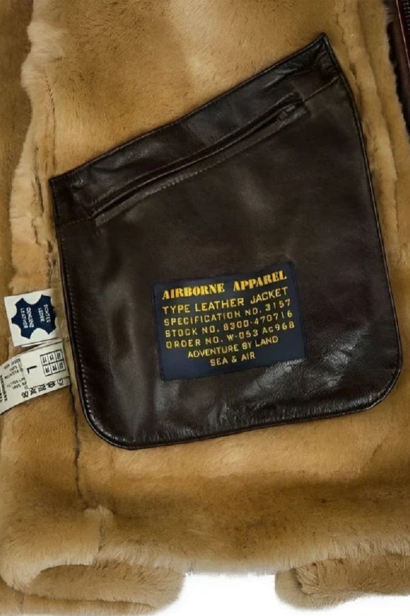 Men's Dark Brown Shearling Sheepskin Jacket with Fur Hood by Kouvr Fashion