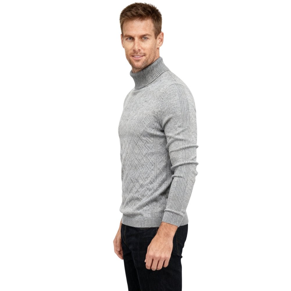 Men's fine-knit sweater, smart casual winter top, fall layering piece, sophisticated knitwear
