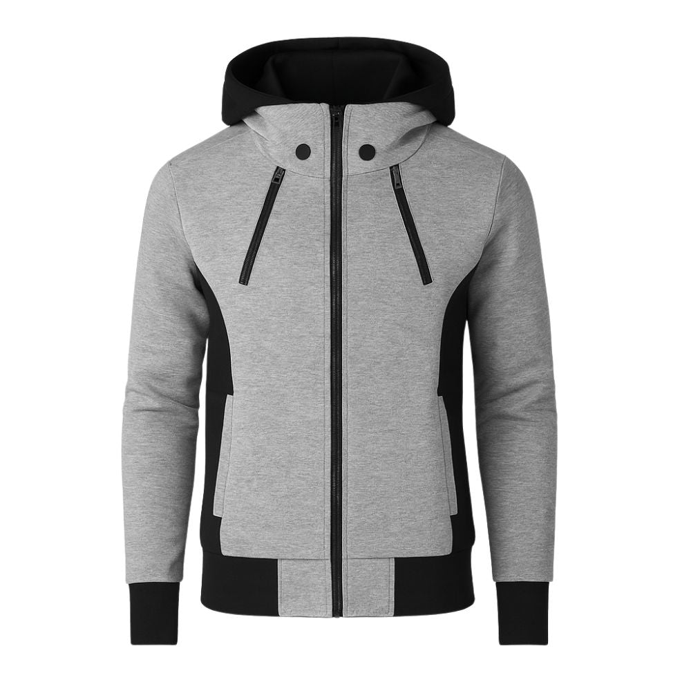 "urban silhouette," "elevated essential," "performance fleece," and "structured layering"