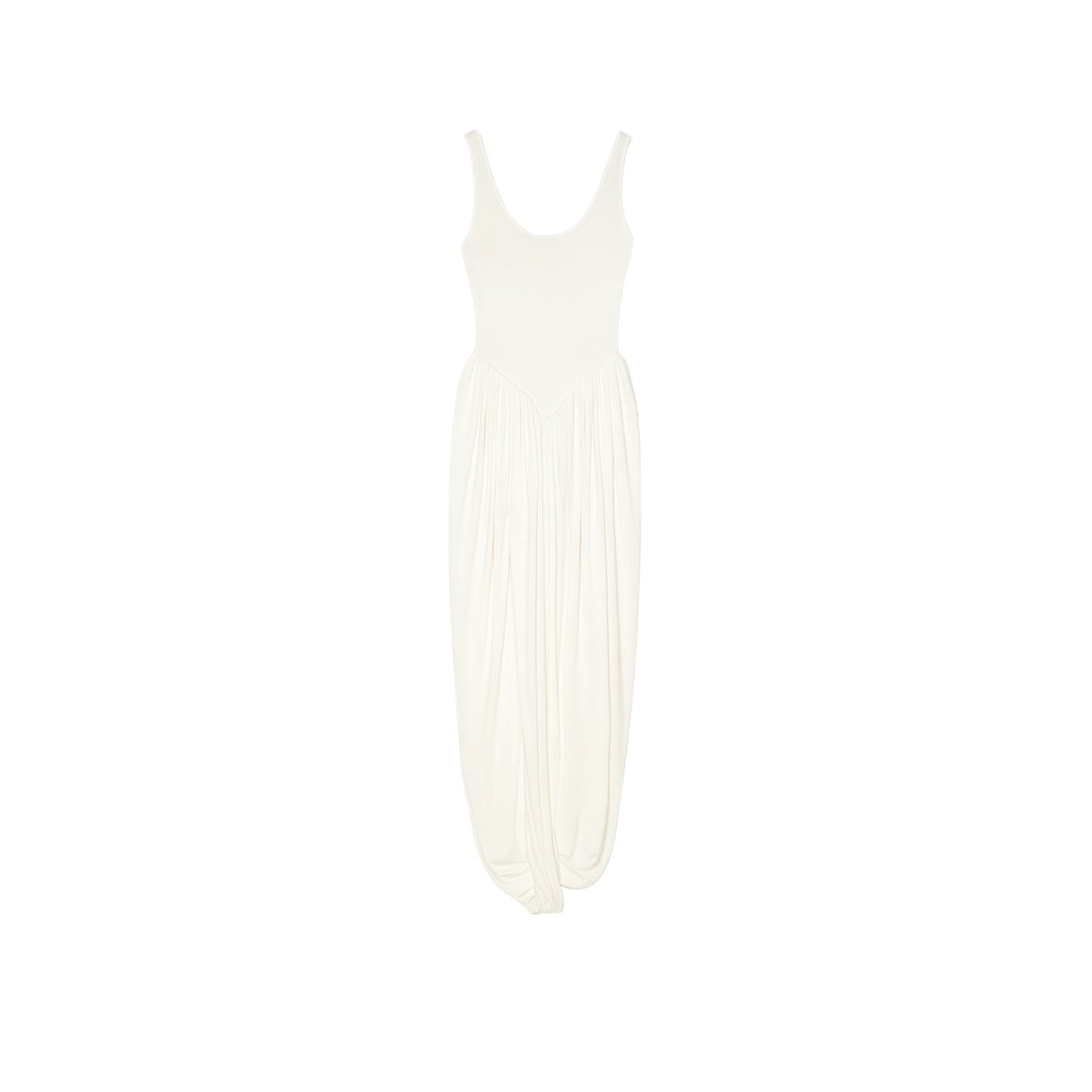 Kouvr Stacey white draped maxi dress