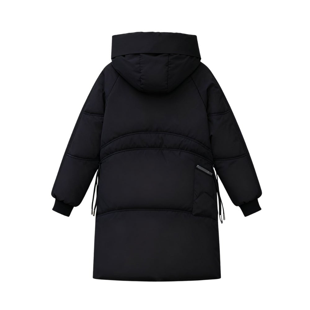 cold-weather essential," "thermal performance," "weather-resistant," "urban exploration," "chic outerwear," and "investment piece