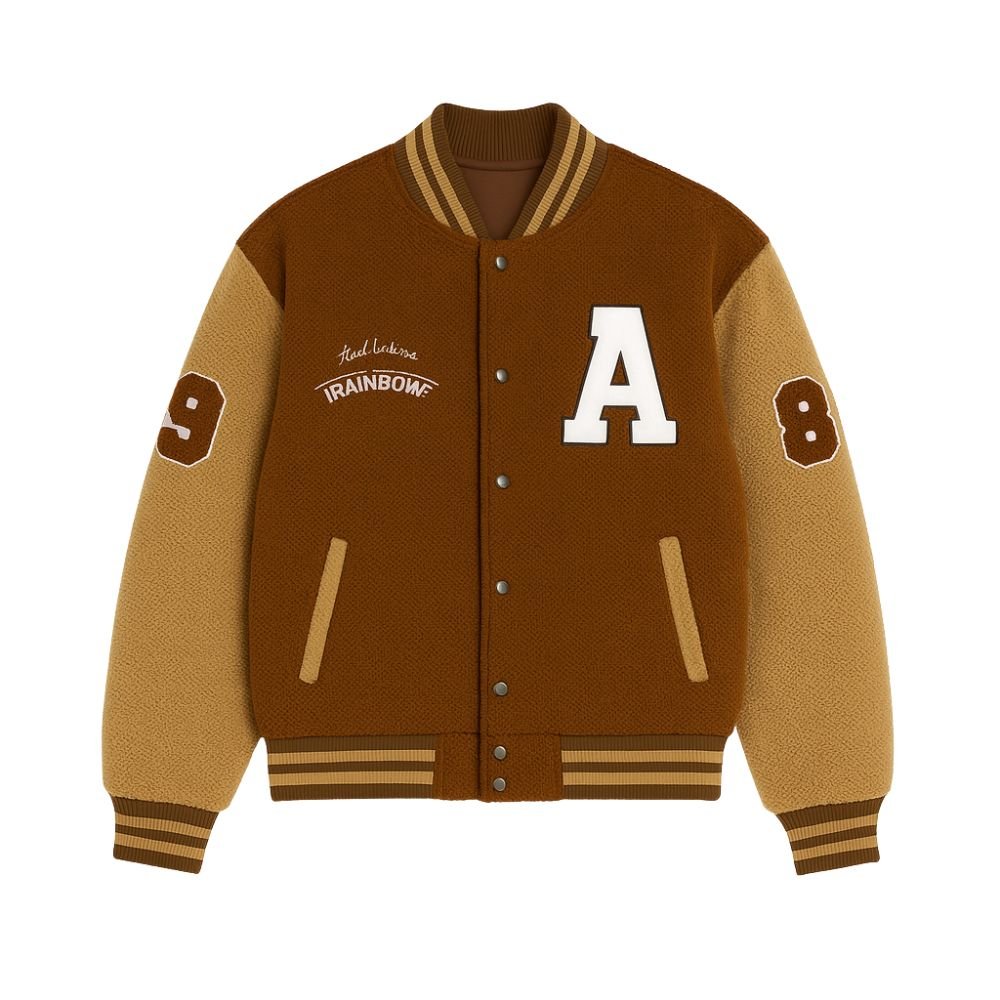 vintage college jacket, ivy league style, fall statement jacket, chenille patch jacket.