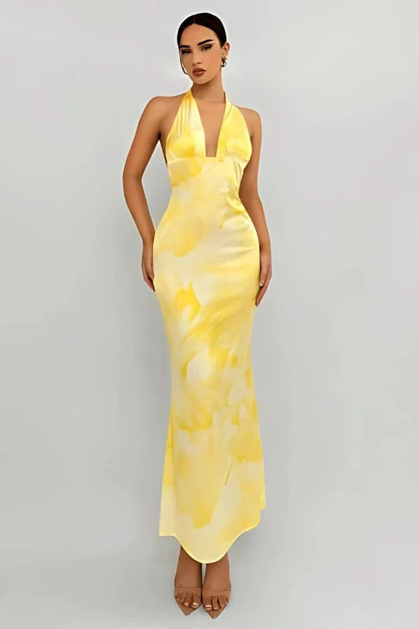 bias cut," "silk charmeuse," "plunge neckline," "floor-length," "elegant," "flowy," "cocktail attire," "destination wedding