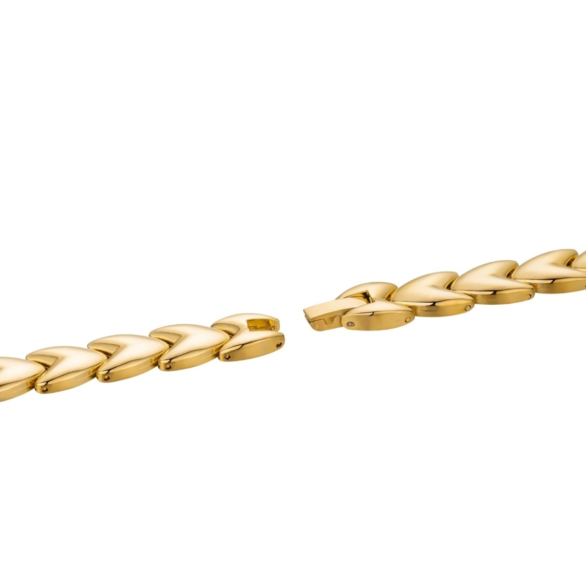Gold Kouvr braided bracelet on a white background