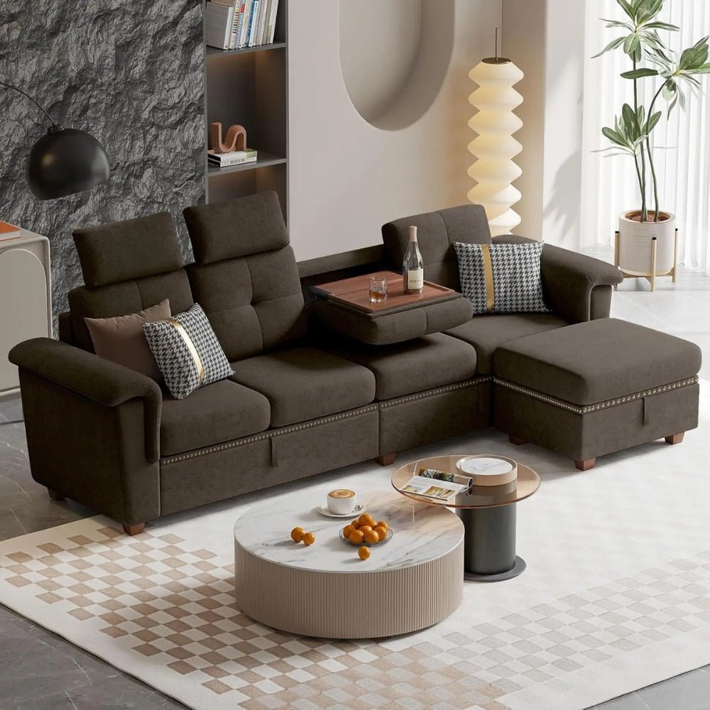 family room seating," "apartment sofa," "multi-functional couch," and "home theater sectional