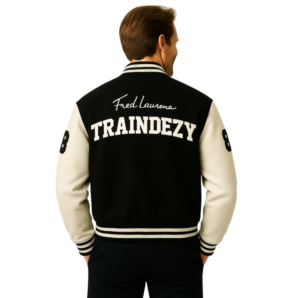 vintage college jacket, ivy league style, fall statement jacket, chenille patch jacket.