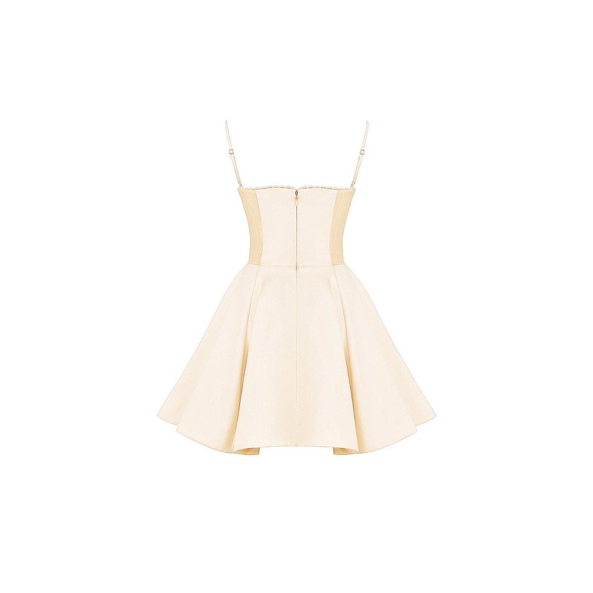 White Kouvr  dress with thin straps on a white background