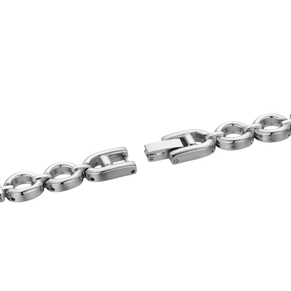 Kouvr Fashion Women's Gold Pearl Bracelet Watch on wrist