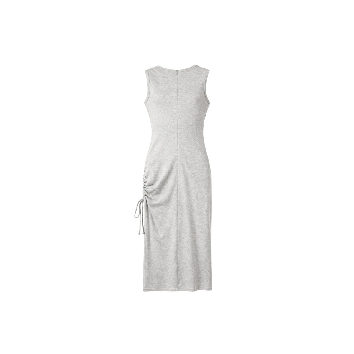 Grey Kouvr sleeveless dress on a white background