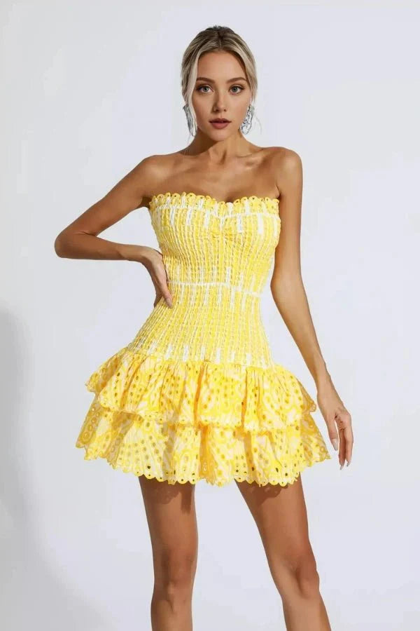 Starla Strapless Summer Mini Dress
